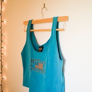 Vintage Harley Davidson Cropped Tanktop